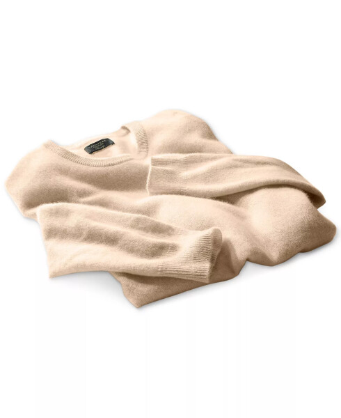 Cashmere Crew-Neck Sweater, Created for Modazone Dark Natural Heather - 5