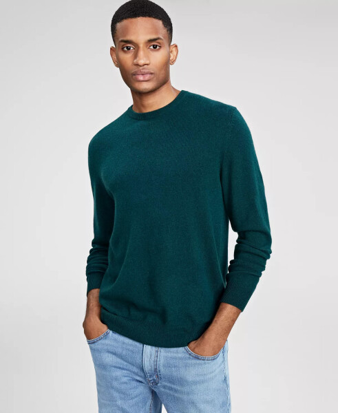 Cashmere Crew-Neck Sweater, Created for Modazone Holly Green - 4