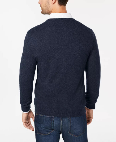 Cashmere Crew-Neck Sweater, Created for Modazone Navy Heather - 2