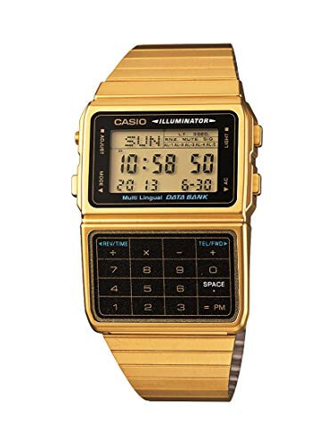 Casio #DBC611G-1D Erkaklar Oltin ohangli soati hisoblagich bilan 25 xotirasi va ma'lumotlar bazasi - 1