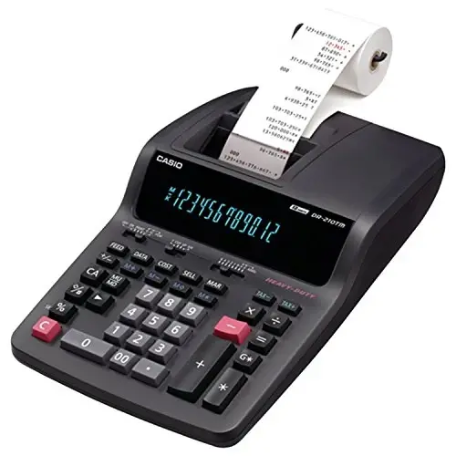 Casio DR-210TM Printing Calculator | Compact printing calculator for everyday office bookkeeping and accounting tasks - 1