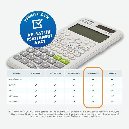 Casio fx-115ES Plus 2nd Edition – Advanced Scientific Calculator | 280+ Functions, Natural Textbook Display℠ | Ideal for Math, Science, Engineering & Statistics - 4