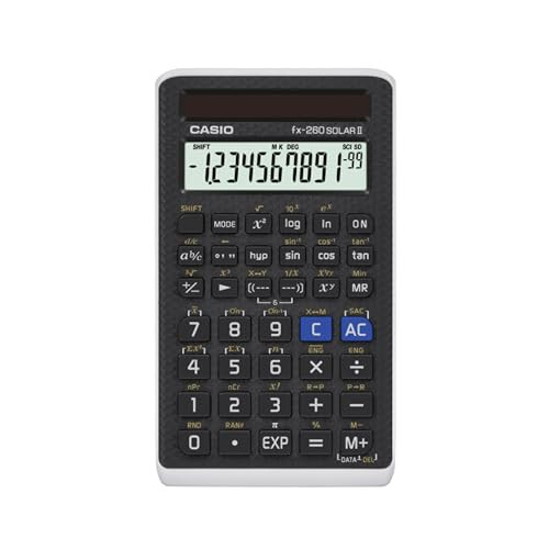 Casio fx-260SOLARII 1-Line Scientific Calculator, Black - 1