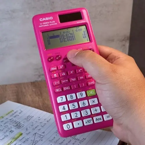 Casio fx-300ES Plus 2nd Edition Scientific Calculator, 262 Functions, Natural Textbook Display, Pink - 2