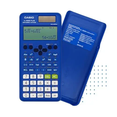 Casio fx-300ES Plus 2nd Edition – Standard Scientific Calculator | 262 Functions,Natural Textbook Display℠ | Ideal for Middle School,High School Math,Statistics & Algebra-| Blue,(Pack of 2) - 3