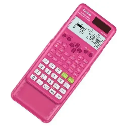 Casio fx-300ES Plus 2nd Edition – Standart ilmiy kalkulyator | 262 funksiya, tabiiy darslik displeyi℠ | O'rta maktab, litsey matematika, statistika va algebra uchun ideal | Pushti - CASIO