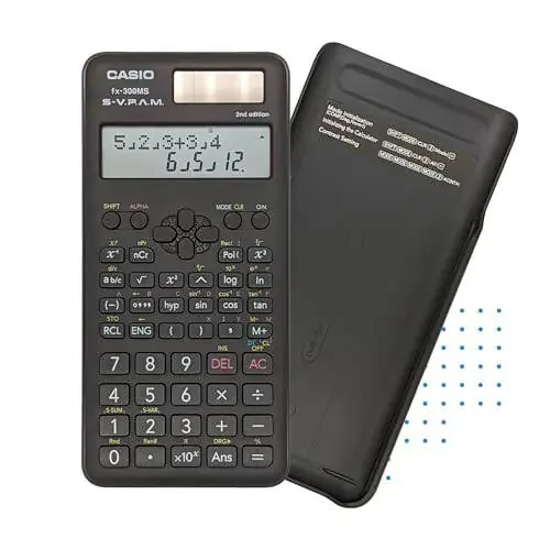 Casio fx-300MS Plus 2nd Edition – Standard Scientific Calculator with 2-Line Display | 10-Digit LCD, Trig, Stats, Fractions | Ideal for High School Algebra, Trigonometry & Test Prep - 2