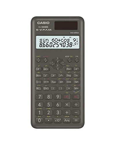 Casio fx-300MS Plus 2nd Edition – Standard Scientific Calculator with 2-Line Display | 10-Digit LCD, Trig, Stats, Fractions | Ideal for High School Algebra, Trigonometry & Test Prep - 6