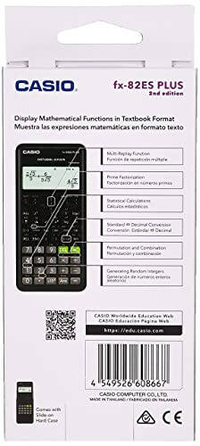 Casio Fx-82es Fx82es Plus Bk Display Scientific Calculations Calculator with 252 Functions - 3