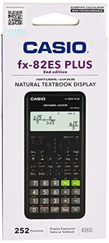 Casio Fx-82es Fx82es Plus Bk Display Scientific Calculations Calculator with 252 Functions - Casio (1)