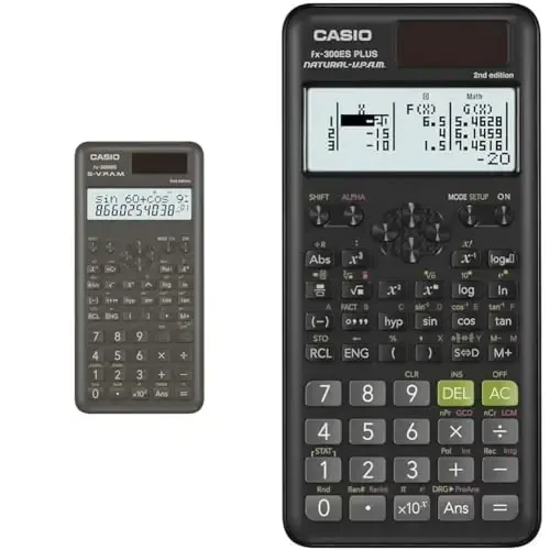 Casio FX300MSPLUS2 va FX-300ESPLUS2 2-nashr Ilmiy Kalkulyatorlar to'plami, Qora, 0.4