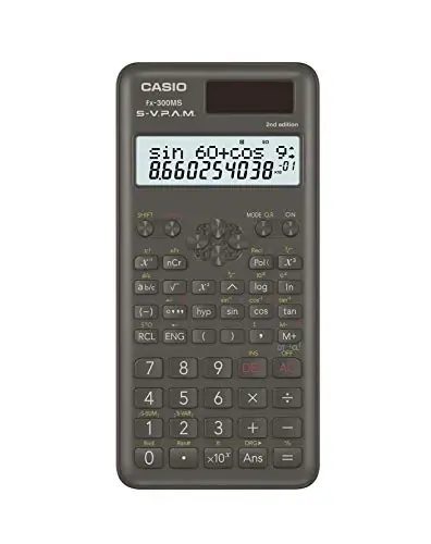 Casio FX300MSPLUS2 and FX-300ESPLUS2 2nd Edition Scientific Calculators Bundle, Black, 0.4