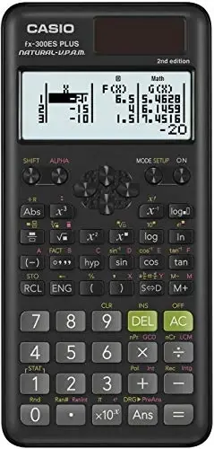Casio FX300MSPLUS2 and FX-300ESPLUS2 2nd Edition Scientific Calculators Bundle, Black, 0.4