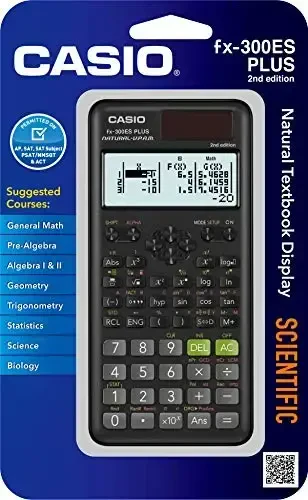 Casio FX300MSPLUS2 and FX-300ESPLUS2 2nd Edition Scientific Calculators Bundle, Black, 0.4