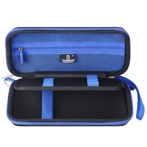 Hard Travel Case Replacement for CASIO PRIZM FX-CG50/CASIO FX-9750GIII/Texas Instruments TI-34/Texas Instruments BA II,Color Graphing Calculator - Tourmate，Case Only (Black + Blue, Upgrade) - 4