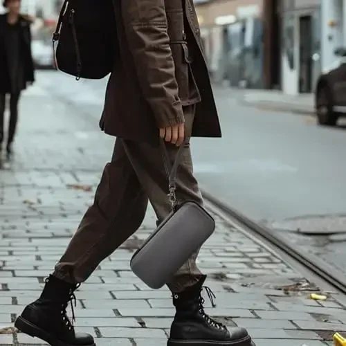 casmilee Case Compatible with Anker 737/735/ 736/717 USB-C Portable Charger Power Bank, Fast Foldable Wall PowerBank Bag for GaN Prime Nano II AC Adapter, Powercore Pocket for Lights Cable (Grey) - 7