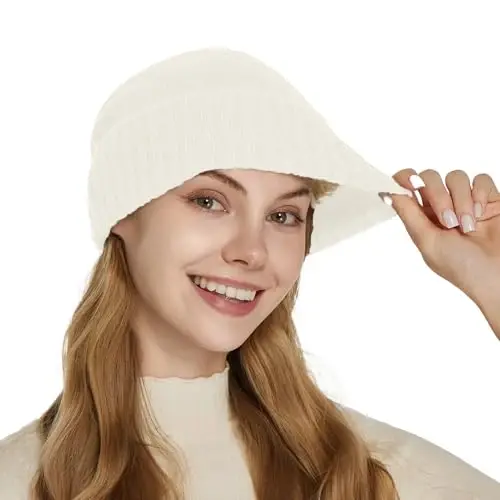 CasModazoneere Blend Satin Lined Beanie Hat Wool Winter Hats for Women Men Cuffed Hat Silk Lining Slouchy Beanie Women Knit Hat - 5