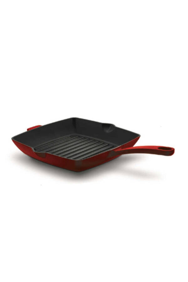 Casta Red Square 30x30 Cm Grill Cast Iron Pan A2848-1 - 1