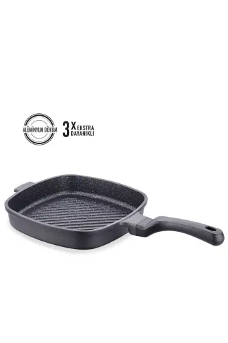 Casterra Square Cast Iron Pan 26x26x4,5 - KORKMAZ (1)