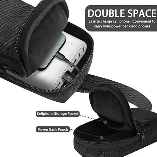 CaSZLUTION Travel Case for Anker Power Core 26800mAh/ PowerCore +26800mAh, Power Bank Storage Carrying Case for RAV Power 26800/20100/20000mAh, ROMOSS 30000mAh External Battery Pack (Case Only) - 4