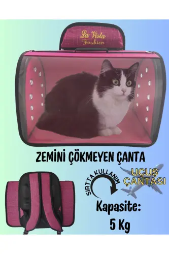 Cat Dog Backpack Carrier Tomris Pink-PINK 