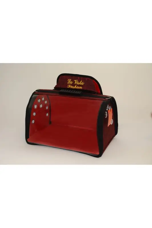 Cat Dog Carrier Backpack Tomris Red-Red - 4