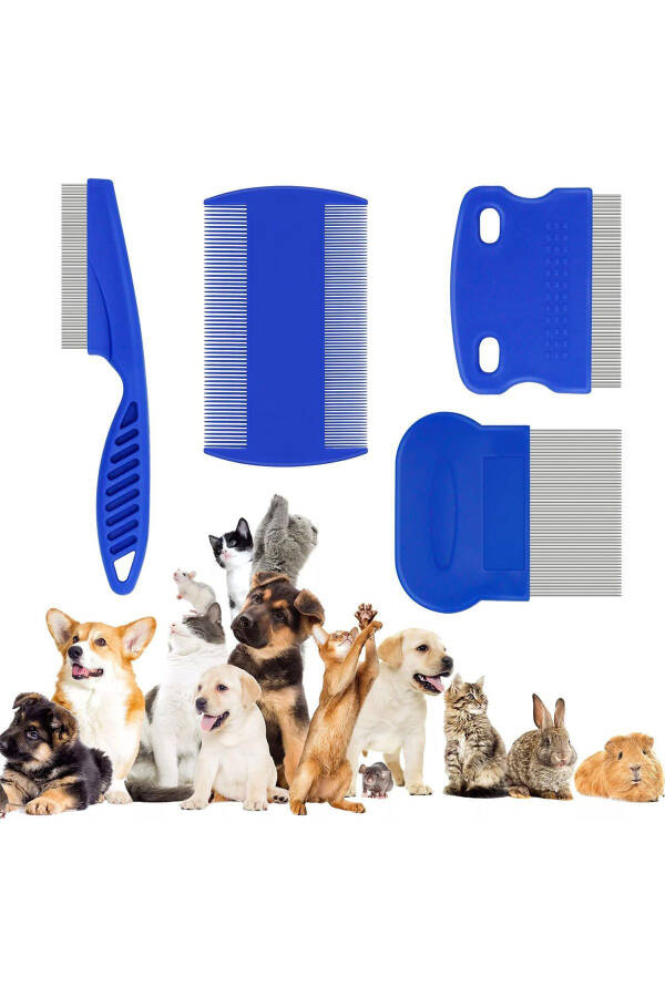 Cat Dog Flea Comb Cat Flea Comb Dog Grooming Brush Cat Fur Cleaning Flea Shampoo - 1