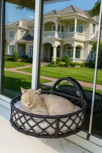 Cat Dog Glass Bed Hammock Handmade - TASARYUM (1)