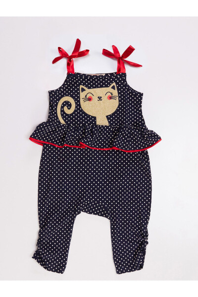 Cat Dotted Girl Jumpsuit - 23