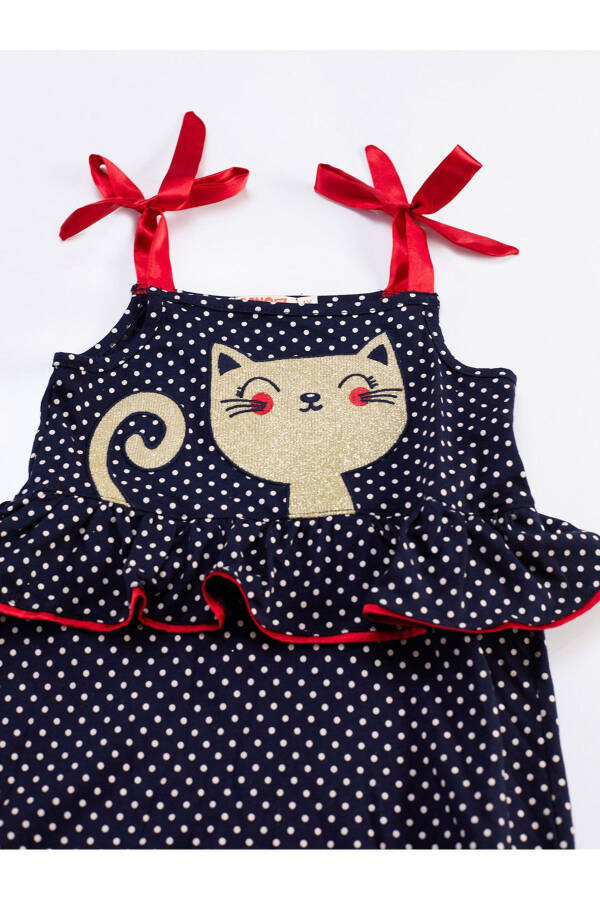 Cat Dotted Girl Jumpsuit - 25