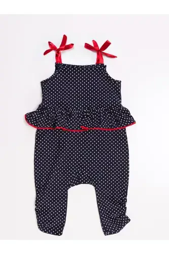 Cat Dotted Girl Jumpsuit - 4