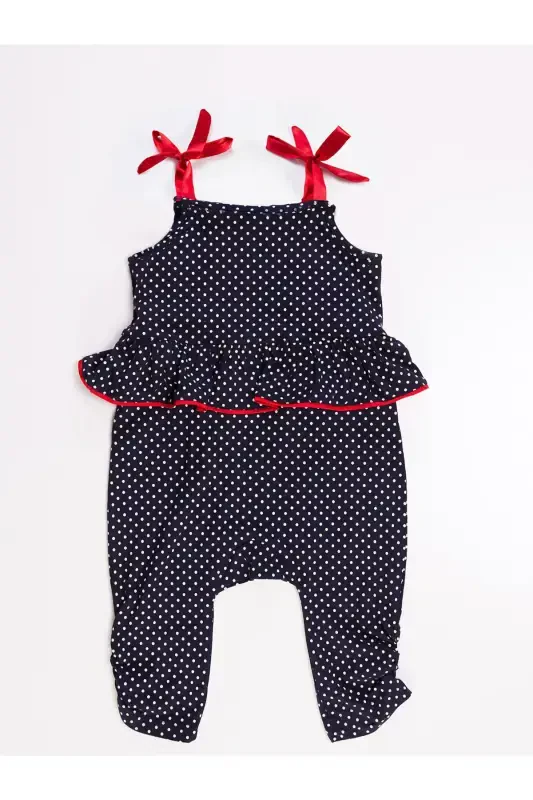 Cat Dotted Girl Jumpsuit - 4