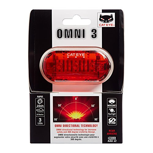 CAT EYE Omni 3 LED Xavfsizlik Velosiped Chiroqi O'rnatilgan - 5