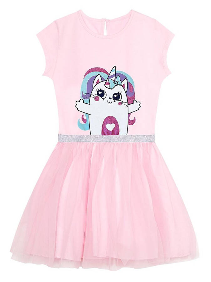 Cat Unicorn Girl's Tulle Dress - 3