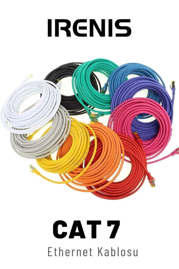 Cat7 S/ftp Lszh Ethernet Ağ Lan Kablosu Kırmızı 5 Metre - 4