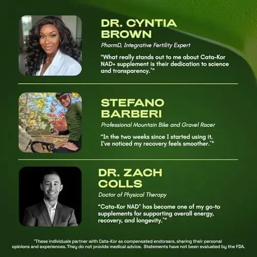 Cata-Kor NMNH Supplement Alternative – Liposomal NAD+ Resveratrol – 30-Day Supply – Third-Party Tested – 120 Capsules – Advanced NAD+ Supplement - Pack of 2 - 1