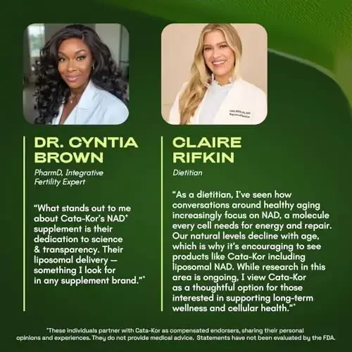 Cata-Kor NMNH Supplement Alternative – Liposomal NAD+ Resveratrol – 30-Day Supply – Third-Party Tested – 180 Capsules – Advanced NAD+ Supplement - Pack of 3 - 6