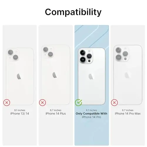 Catalyst Influence Case for iPhone 14 Pro, 2.5X Higher Drop Protection, Fingerprint Resistant, Durable, Easy to Clean and Install, 30% Louder Forward Audio, Lanyard Included Clear - 2