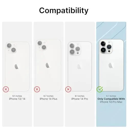 Catalyst Influence Case for iPhone 14 Pro Max, 2.5X Higher Drop Protection, Fingerprint Resistant, Durable, Easy to Clean and Install, 30% Louder Forward Audio, Lanyard Included Clear - 3