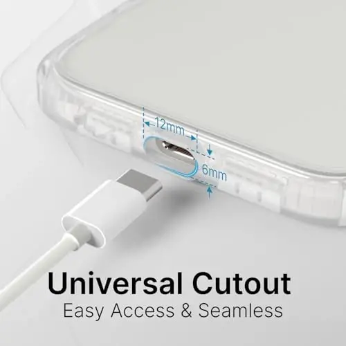 Catalyst Influence Case for iPhone 16 Pro Max, 2.5X Higher Drop Proof, Non-Slip Frosted Edges and Non Magsafe Crystal Clear Back, Raised Edges Protection, 30% Louder Forward Audio, Lanyard Included - 7