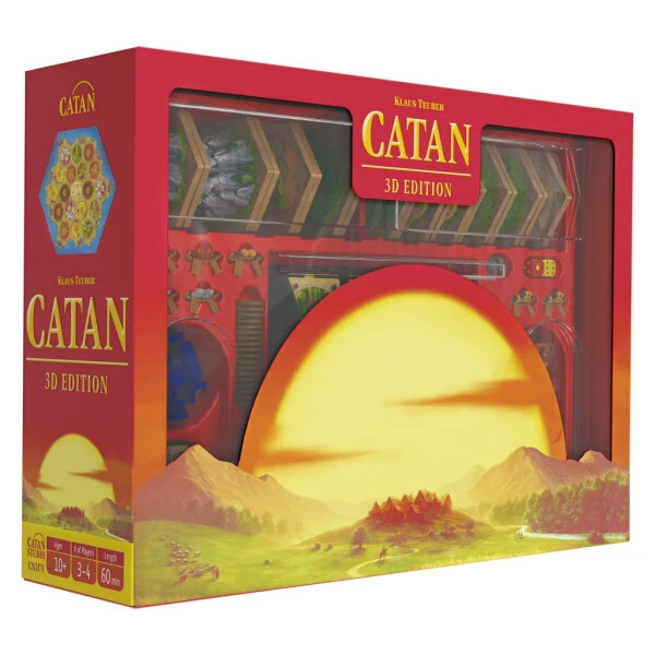 Catan 3D Edition 12 yoshdan kattalar uchun Asmodee strategik stol o'yini - ASMODEE