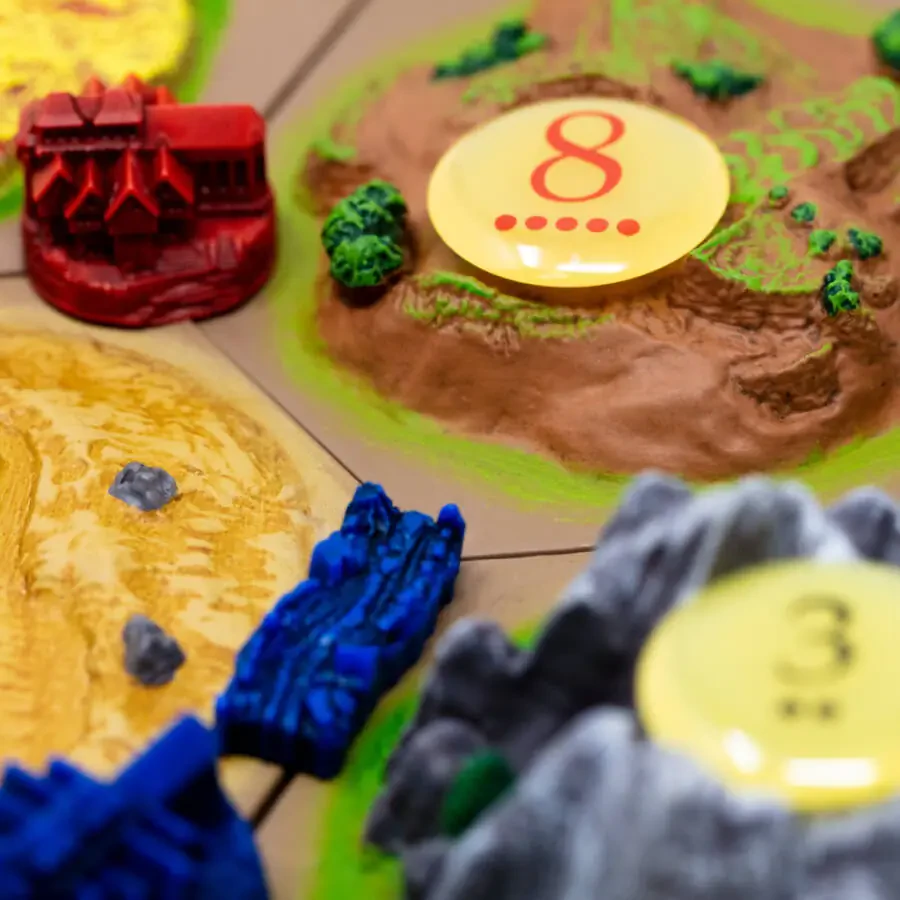 Catan 3D Edition 12 yoshdan kattalar uchun Asmodee strategik stol o'yini - 15