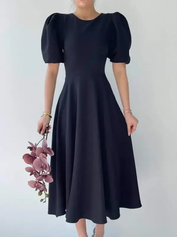 Catania Balloon Sleeve Dress - 2