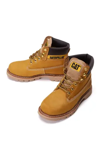 Caterpillar Мужской Горчичный Colorado Нубук Кожаные Ботинки 015M100031-HONEY - 3