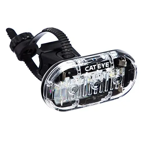 CATEYE Omni 3 Velosiped Xavfsizlik Chirog'i - IPX4 Suv o'tkazmaydigan 3 LED Xavfsizlik Chirog'i 360° Ko'rinish, Bir nechta Miltillovchi Rejimlar, AAA Batareyasi, 200+ Soat Ishlash Vaqti, Yo'l, Shahar, MTB & Bolalar Velosipedlariga mos keladi 