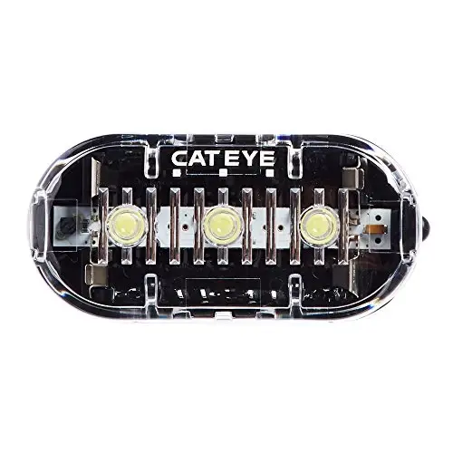 CATEYE Omni 3 Velosiped Xavfsizlik Chirog'i - IPX4 Suv o'tkazmaydigan 3 LED Xavfsizlik Chirog'i 360° Ko'rinish, Bir nechta Miltillovchi Rejimlar, AAA Batareyasi, 200+ Soat Ishlash Vaqti, Yo'l, Shahar, MTB & Bolalar Velosipedlariga mos keladi - CATEYE (1)