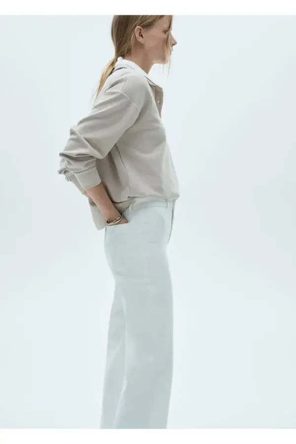 Catherin High Waist Culotte Jeans - 1