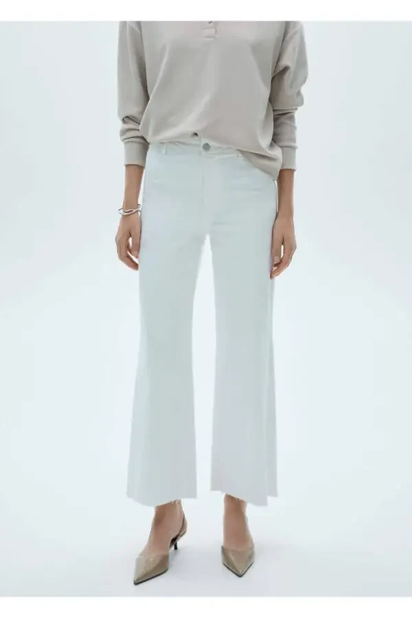 Catherin High Waist Culotte Jeans - 7