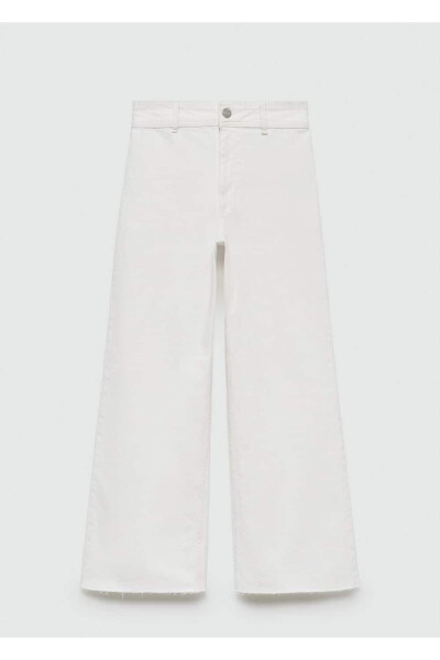 Catherin yüksek belli culotte jean pantolon - 3