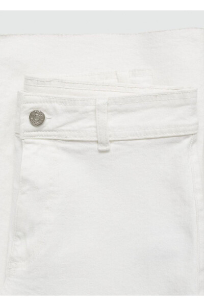 Catherin yüksek belli culotte jean pantolon - 8